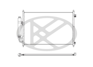 Condensator climatizare (cu uscator) potrivit NISSAN ROGUE, X-TRAIL, X-TRAIL II, X-TRAIL III 1.6D-2.5 01.07- - Img 3