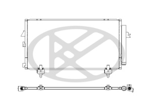 Condensator climatizare (cu uscator) potrivit TOYOTA RAV 4 I, RAV 4 II 1.8-2.4 01.94-11.05 - Img 3