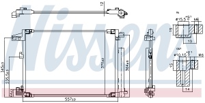 Condensator climatizare (cu uscator) potrivit TOYOTA YARIS, YARIS CROSS 1.0/1.5 02.20- - Img 3