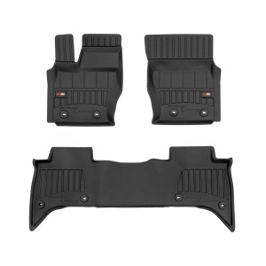 Covoras podea cauciuc FROGUM TPE, 3 buc proLine 3D, set, culoare negru, potrivit LAND ROVER RANGE ROVER IV 08.12-09.21 - Img 1