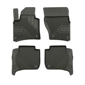 Covoras podea cauciuc FROGUM TPE, 4 buc. (lipici) No. 77, fata/spate, set, culoare negru, potrivit PORSCHE CAYENNE; VW TOUAREG 01.10- - Img 1