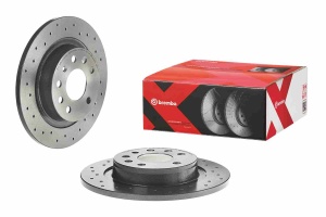 Disc frana BREMBO Xtra, 1 buc., Drilled, spate ; stanga/dreapta, diametru exterior 278 mm, grosime 12 mm, potrivit CADILLAC BLS; OPEL SIGNUM, VECTRA C, VECTRA C GTS; SAAB 9-3, 9-3X 1.6-2.8 04.02- - Img 4
