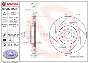 Disc frana Fata Dreapta/Stanga potrivit ASTON MARTIN DB9 VOLANTE, DB9TAGE, VANTAGE VOLANTE, VANTAGETAGE 4.3/4.7/6.0 01.04-07.18 - Img 3