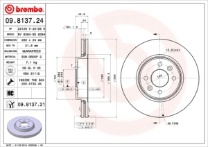 Disc frana Fata Dreapta/Stanga potrivit DACIA DOKKER, DOKKER EXPRESS/MINIVAN, LODGY; RENAULT CAPTUR I, CLIO II, CLIO III, GRAND SCENIC II, LAGUNA I, LAGUNA II, MEGANE I 1.2-2.2D 06.95- - Img 3