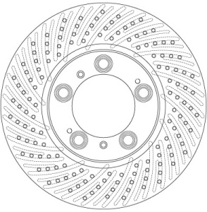 Disc frana Fata Stanga potrivit PORSCHE 911, 911 TARGA, BOXSTER, BOXSTER SPYDER, CAYMAN 2.7-4.0 08.97-06.13 - Img 4
