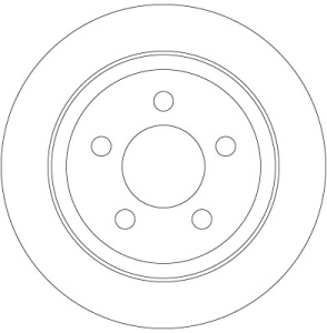 Disc frana Spate Dreapta/Stanga potrivit JEEP CHEROKEE, WRANGLER II 2.4-4.0 08.96-01.08 - Img 4