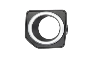 Element bara fata Stanga potrivit LAND ROVER FREELANDER 2 L359 2006-2014 (cu cadru, cu orificii lampa ceata, negru, STANDARD)