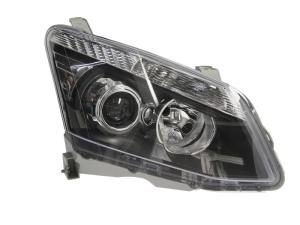Far Dreapta (H11/HB3, electric, manual, fara motoras, culoare insert: negru, culoare semnalizator: alb) potrivit ISUZU D-MAX II