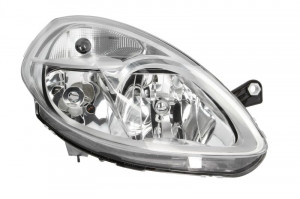 Far Dreapta (H3/H7, electric, cu motor, culoare insertie: cromat) potrivit LANCIA YPSILON