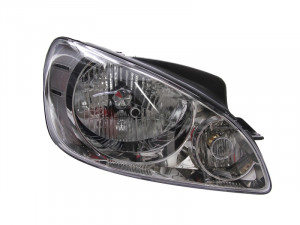Far Dreapta (H4, electric, cu motor, culoare insertie: cromat, culoare semnalizator: cromat) potrivit HYUNDAI GETZ - Img 1