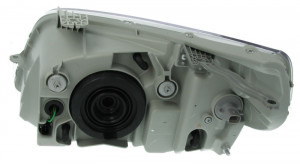 Far Dreapta (H4, electric, cu motor, culoare insertie: cromat, culoare semnalizator: transparent) potrivit CHEVROLET AVEO / KALOS - Img 2