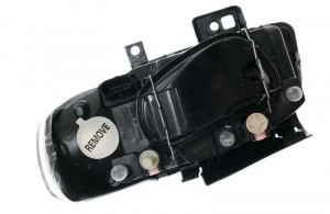 Far Dreapta (halogen, H4, electric, fara motoras, culoare insertie: cromat, culoare semnalizator: transparent) potrivit SEAT CORDOBA, CORDOBA VARIO, CORDOBA VARIO/KOMBI, IBIZA II - Img 2