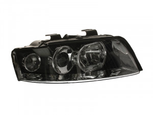 Far dreapta potrivit AUDI A4 2000-2004 - (D1S/H7, reglaj electric, fundal negru)