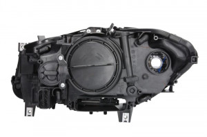 Far dreapta potrivit BMW Seria 5 2009-2013 - (H7/LED/PY24W, electric, cu motoras, fundal cromat, fundal transparent) - Img 2