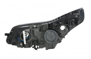 Far dreapta potrivit CITROEN C4 2004-2008 - (H1/H7, reglaj electric, cu motoras, fundal cromat) - Img 2