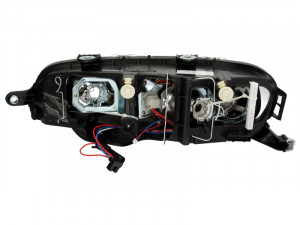 Far dreapta potrivit FIAT PUNTO 1999-2003 - (H7, reglaj electric, fundal negru) - Img 2
