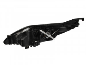 Far dreapta potrivit FORD FIESTA VI - (H1/H7, reglaj electric, cu motoras, fundal negru/insertii crom) - Img 2