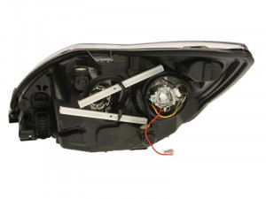 Far dreapta potrivit FORD FOCUS II - (D1S/H1, reglaj electric, cu motoras, fundal cromat) - Img 2