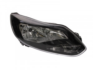 Far dreapta potrivit FORD FOCUS III - (H1/H7, reglaj electric, cu motoras, fundal negru)