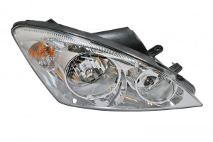 Far dreapta potrivit KIA CEE'D, CEE'D SW, PRO CEE'D - (H1/H7, reglaj electric, cu motoras, fundal cromat)