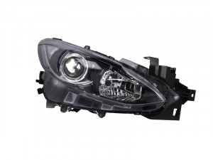 Far dreapta potrivit MAZDA 3 2013-2017 - (H11/H15, electric, cu motoras)