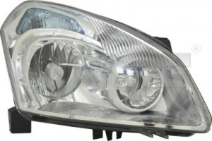 Far dreapta potrivit NISSAN QASHQAI 2007-2010 - (D2R/H7, reglaj electric, cu motoras)