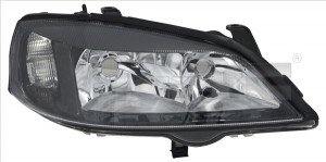 Far dreapta potrivit OPEL ASTRA G - (H7/HB3, electric, fundal negru)