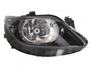 Far dreapta potrivit SEAT IBIZA IV, IBIZA IV ST 2008-2012 - (H4, electric, fundal negru)