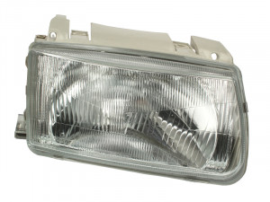 Far dreapta potrivit VW POLO 1994-1999 - (H4, electric, cu motoras, fundal argintiu)