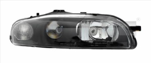 Far fata Dreapta (2*H1, electric, fara motoras, culoare insertie: negru) potrivit FIAT MAREA - Img 3