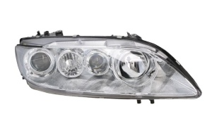 Far fata Dreapta (2*H1/H3, electric, cu motor, culoare insert: cromat, culoare semnalizator: transparent) potrivit MAZDA 6 - Img 1