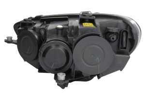 Far fata Dreapta (D1S/H7/P21W, electric, cu motor, culoare insert: negru) potrivit VW SCIROCCO III - Img 2