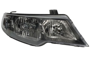 Far fata Dreapta (H1/H7, electric, manual, fara motoras, culoare insert: negru, culoare semnalizator: galben) potrivit KIA CERATO I, CERATO II - Img 1