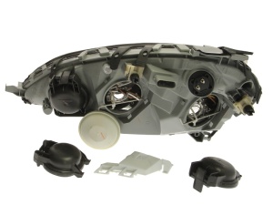 Far fata Dreapta (H1/H7/PY21W/W5W, electric, fara motoras, bec, culoare insert: cromat, culoare semnalizator: alb) potrivit MERCEDES A (W168) 01.97-12.01 - Img 2