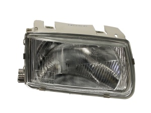 Far fata Dreapta (H4, electric, cu motor, culoare insert: argintiu) potrivit VW POLO, POLO III, POLO III CLASSIC, POLO/HATCHBACK, POLO/KOMBI