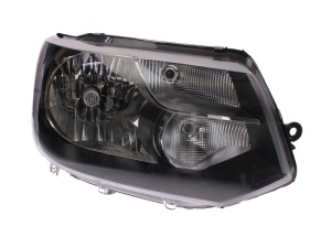 Far fata Dreapta (H4, electric, cu motor, culoare insert: negru) potrivit VW MULTIVAN T5, TRANSPORTER T5 - Img 1