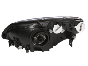 Far fata Dreapta (H4, electric, fara motoras, culoare insert: cromat, culoare semnalizator: portocaliu) potrivit HONDA CIVIC VII 02.01-09.05 - Img 2