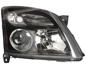 Far fata Dreapta (H7/H7, electric, fara motoras, culoare insert: negru) potrivit OPEL SIGNUM, VECTRA C, VECTRA C GTS