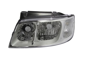 Far fata Stanga (H1/H7, electric, fara motoras, culoare insert: cromat, culoare semnalizator: transparent) potrivit HYUNDAI MATRIX - Img 1