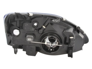 Far fata Stanga (H4, electric, cu motor, culoare insert: cromat, culoare semnalizator: transparent) potrivit HONDA CIVIC VII -12.03 - Img 2