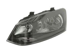 Far fata Stanga (H4, electric, cu motor, culoare insert: negru) potrivit VW POLO, POLO IV, POLO V - Img 1