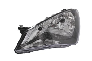 Far fata Stanga (H4/PY21W/W21, electric, fara motoras, culoare insert: negru) potrivit SEAT MII -07.16 - Img 1