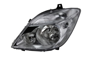 Far fata Stanga (H7/PY21W/W5W, electric, fara motoras, bec, culoare insert: argintiu, culoare semnalizator: galben) potrivit MERCEDES SPRINTER 3,5-T (B906), SPRINTER 3-T (B906) 01.06- - Img 1