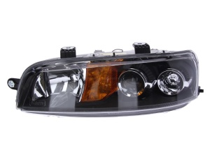 Far fata Stanga (halogen, 2*H1, electric, fara motoras, culoare insert: negru, culoare semnalizator: galben) potrivit FIAT PUNTO, PUNTO EVO/HATCHBACK, PUNTO/HATCHBACK -09.03 - Img 1