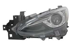 Far fata Stanga (xenon, D3S/LED, electric, fara motoras, culoare insert: negru) potrivit MAZDA 3 09.13-03.19 - Img 1