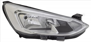 Far Stanga (H1/H7/LED, electric, cu motor, culoare insertie: cromat) potrivit FORD FOCUS IV 2014-2018