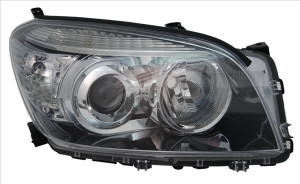 Far Stanga (H11/HB3, electric, fara motoras, culoare insertie: negru) potrivit TOYOTA RAV 4 III 2005-2012