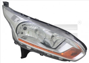 Far Stanga (H15/H7, electric, cu motor, culoare insertie: cromat) potrivit FORD TOURNEO CONNECT V408 , TRANSIT CONNECT, TRANSIT CONNECT V408/MINIVAN