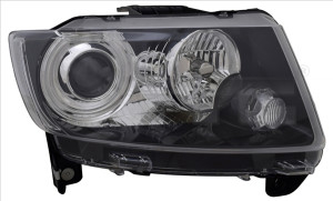 Far Stanga (H9, electric, cu motor, culoare insertie: negru) potrivit JEEP COMPASS 2011-2016 - Img 3