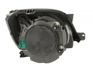 Far stanga potrivit FORD FIESTA 2005-2008 - (H4, electric, cu motoras, fundal negru) - Img 2